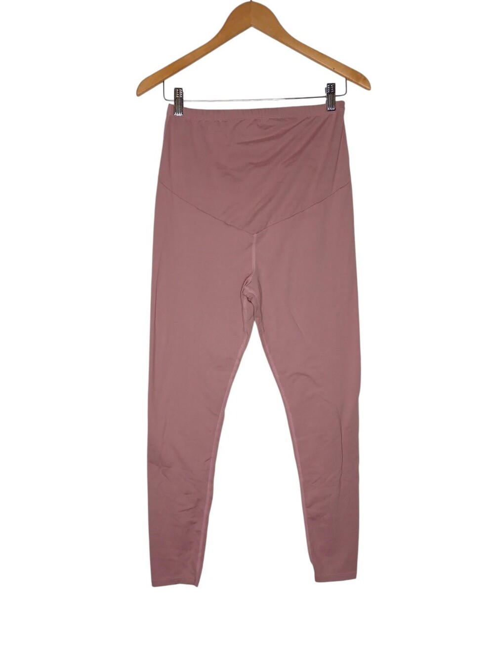 Maternity Leggings In A Solid Dusty Rose Tone